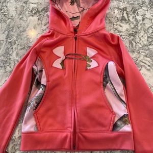 Girls Corral Size 5 Under Armour ZIP Up Hoodie